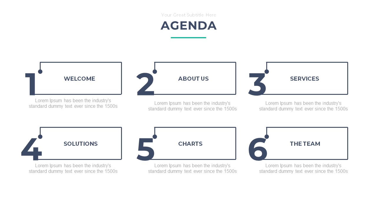 Agenda PowerPoint Template Free