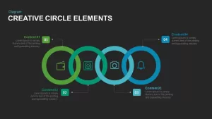 Creative Circle Elements Powerpoint and Keynote template