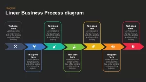 Linear business process diagram powerpoint keynote