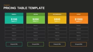 Pricing Table PowerPoint Template and Keynote Slide