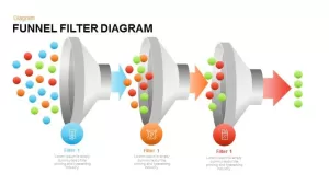 filter funnel diagram PowerPoint template and keynote 