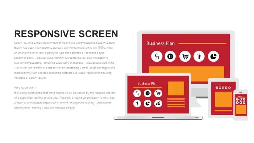 Responsive Screen Metaphor PowerPoint Template