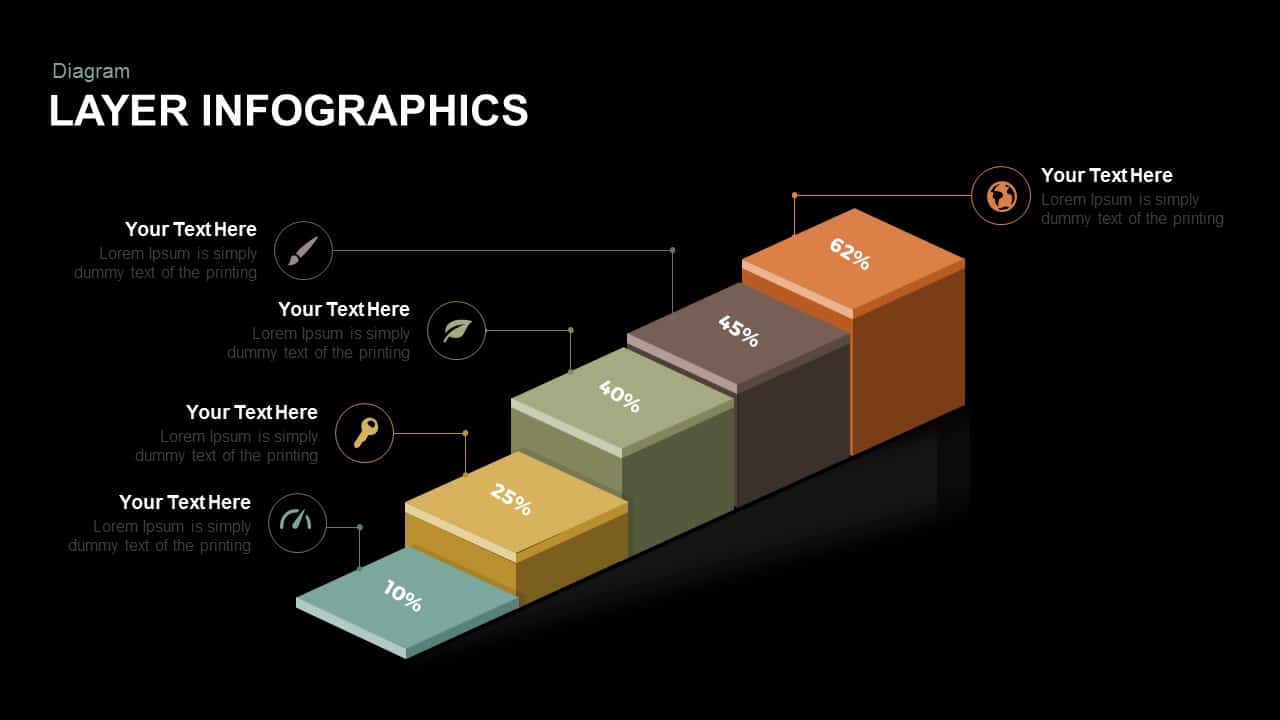 3D Layer Infographics Free Powerpoint And Keynote Template