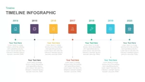 Timeline infographic template for PowerPoint and Keynote