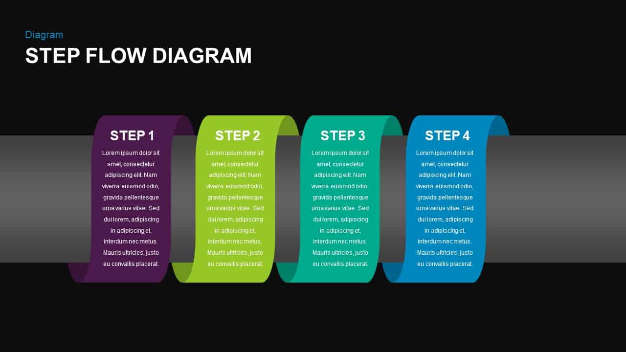 Step Flow Diagram for PowerPoint