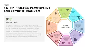 8 Step Process PowerPoint Diagram