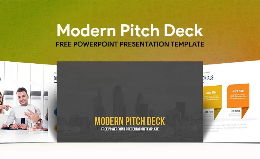 Free Pitch Deck PowerPoint Template