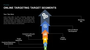 Online targeting target segments powerpoint template and keynote slide