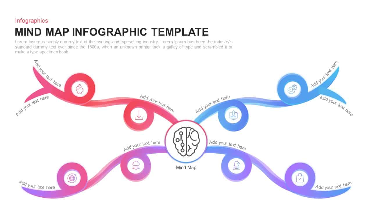 Mind Map Template for PowerPoint and keynote