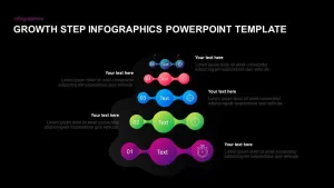 5 Step Growth Concept Infographic PowerPoint Template