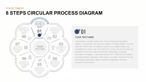 8 Step Circular Process Diagram PowerPoint Template Step 1