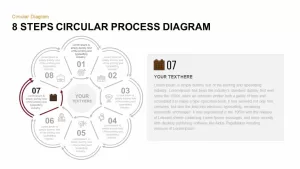 8 Step Circular Process Diagram PowerPoint Template Step 7