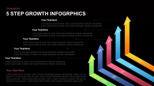 5 Step Growth Infographic PowerPoint Template