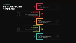 5S Diagram PowerPoint Template