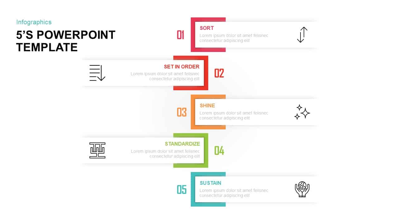 5S Diagram for PowerPoint