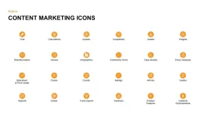 Content marketing icons