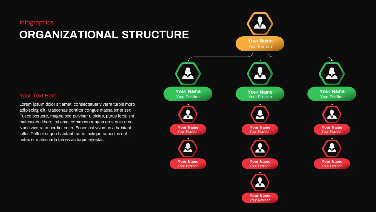 Organizational Structure Presentation Slide Black