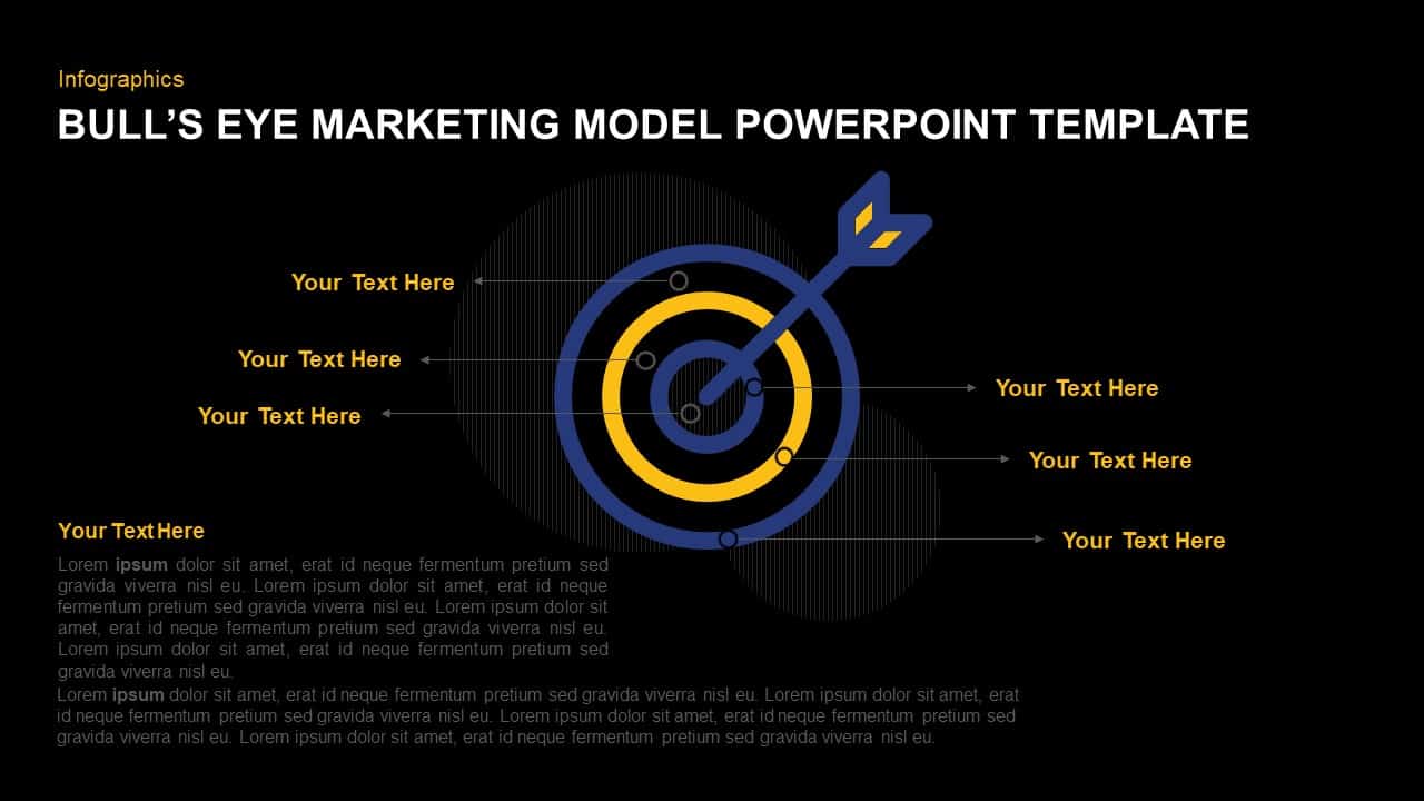 Bull’s Eye Marketing Model PowerPoint Template