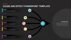 Cause and effect diagram powerpoint template