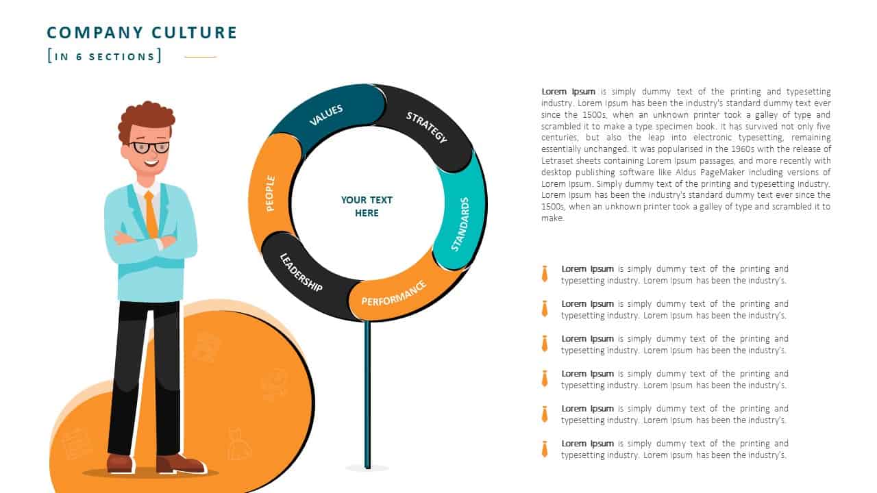 Employee Handbook PowerPoint Template Slide 6 Company Culture 6 Section