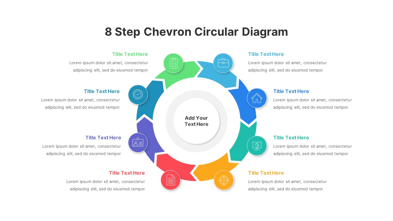 8 step powerpoint circular diagram