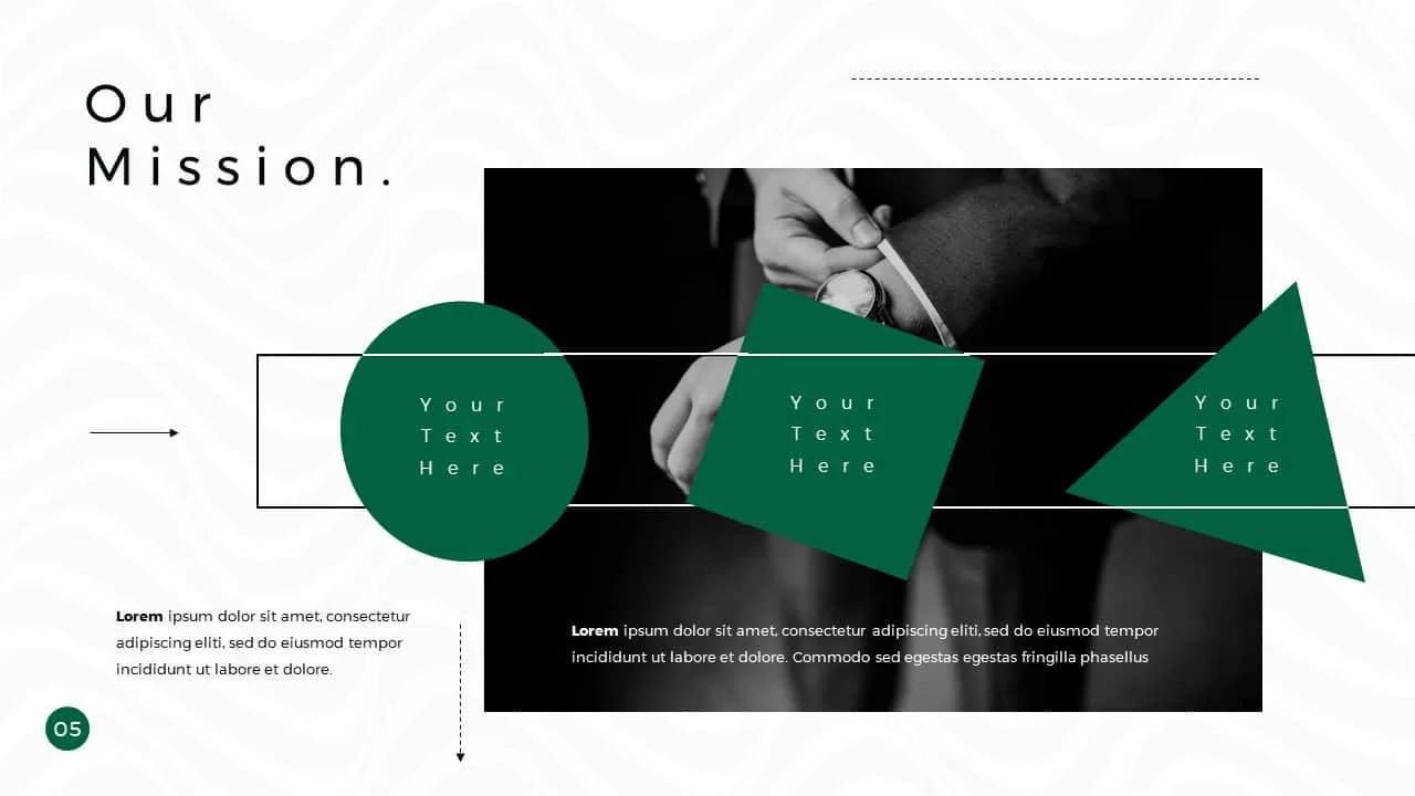 Business Presentation PowerPoint Template Our Mission