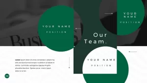 Business Presentation PowerPoint Template Our Team