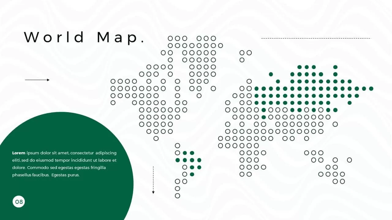 Business Presentation PowerPoint Template World Map