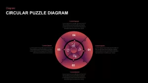 circular puzzle diagram powerpoint template