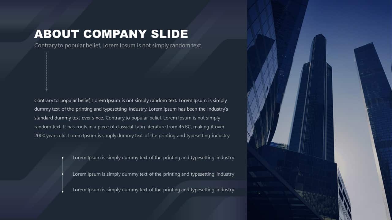 Free Corporate PowerPoint Template Design About Company