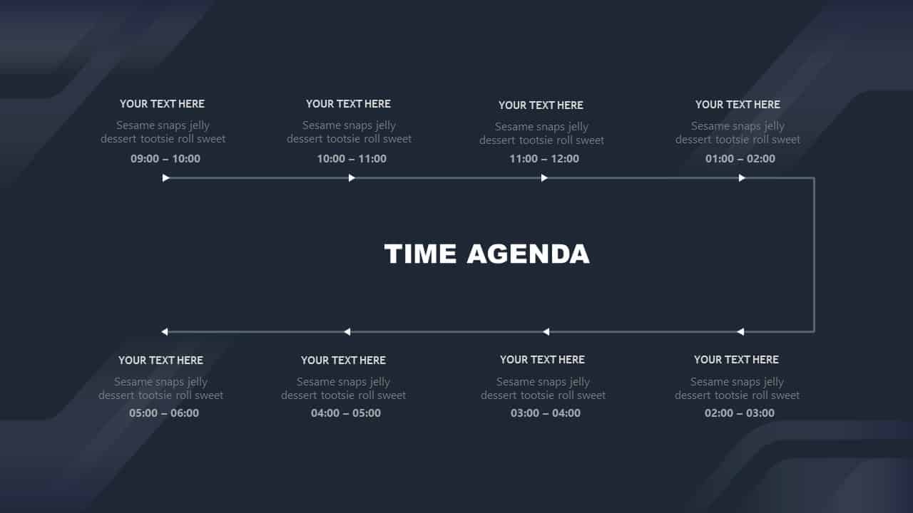 Time Agenda Free Corporate PowerPoint Template Design