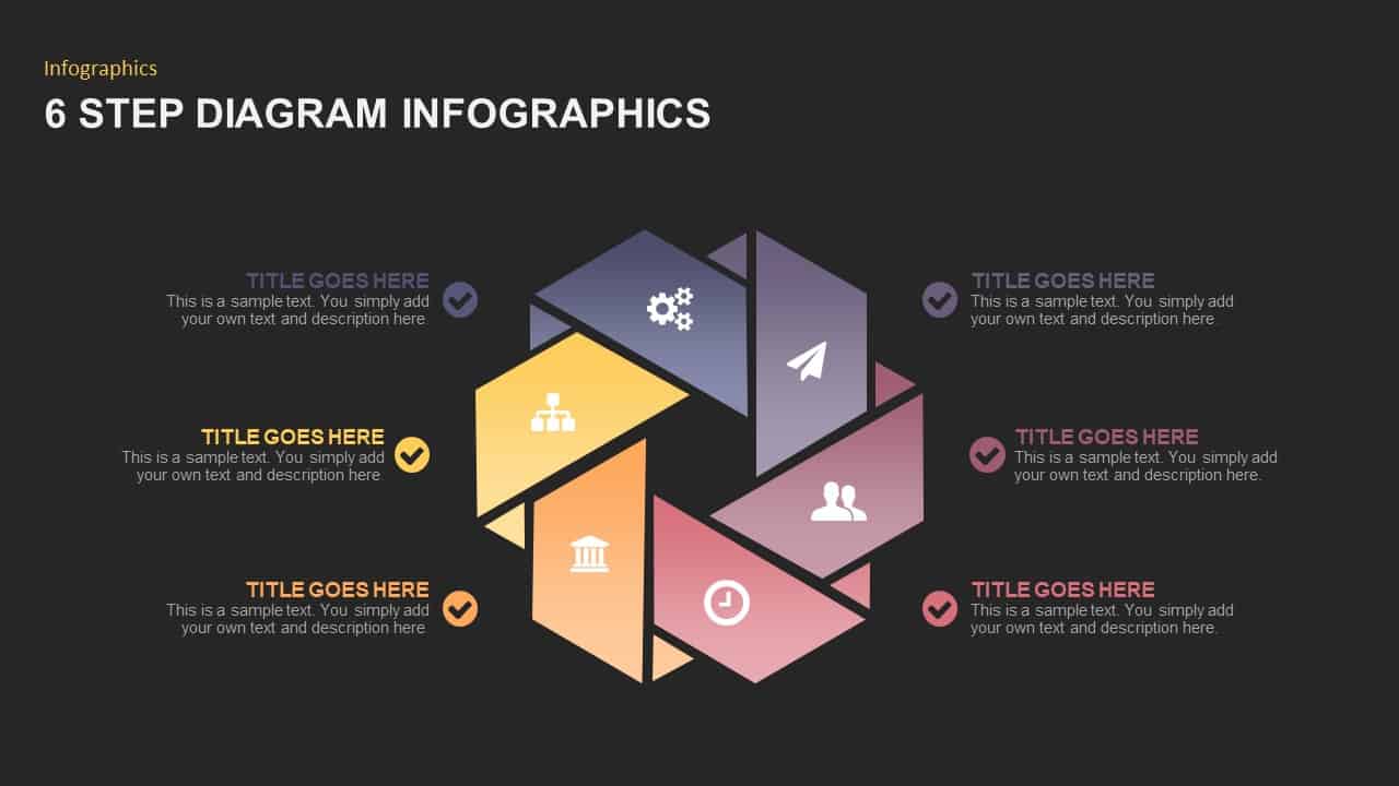 6 Steps Infographic PowerPoint Template