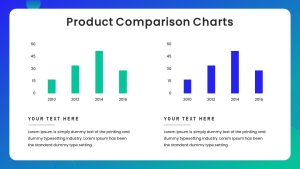 Annual Report PPT Template comparison charts