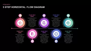 Horizontal Flow Diagram for PowerPoint Presentation