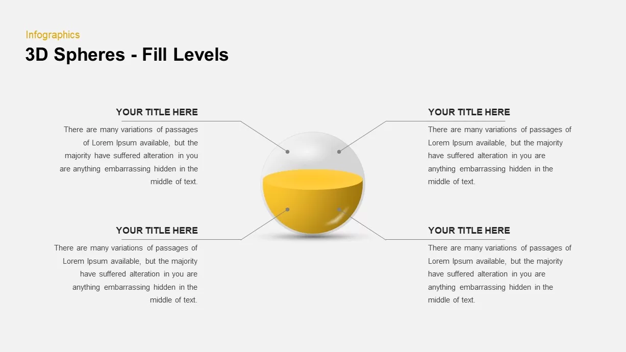 3D Spheres Diagram Design for PowerPoint