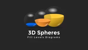 3d Spheres Fill Level PowerPoint Diagram