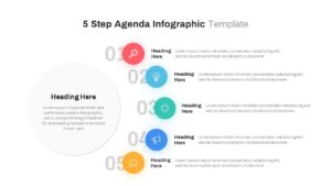 5 Steps Agenda Infographic PowerPoint Template