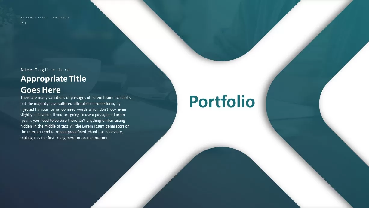 Corporate Business PowerPoint Presentation Portfolio Template