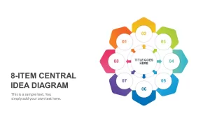 8-Item Central Idea PowerPoint Diagram