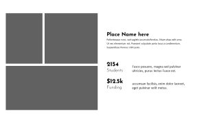 Charity PowerPoint Template tables