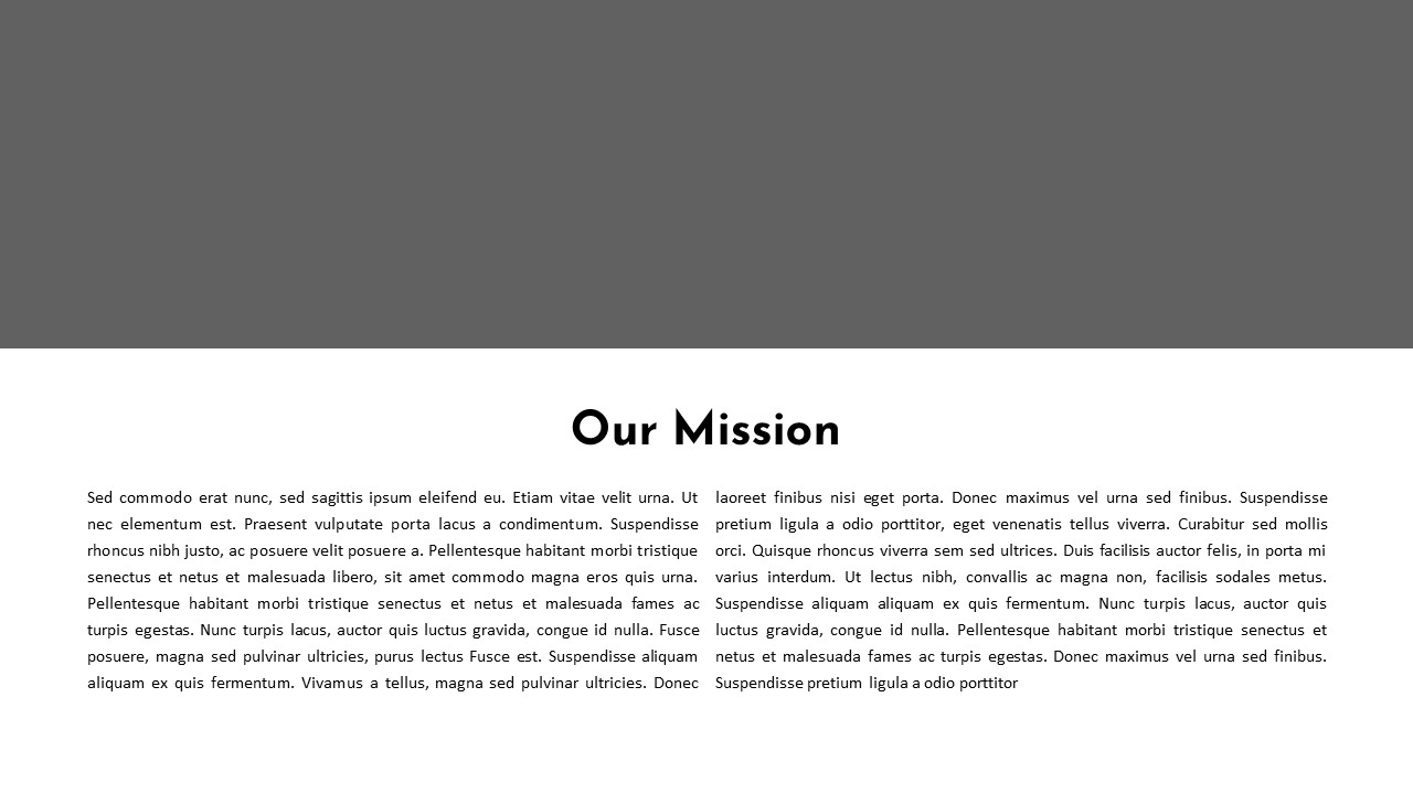 Charity PowerPoint Templates mission