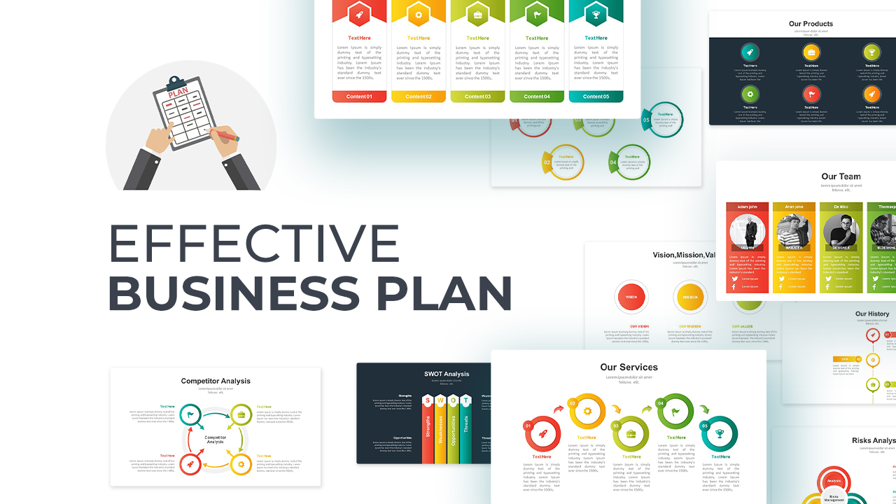 Effective Business Plan PowerPoint Template Featured Image