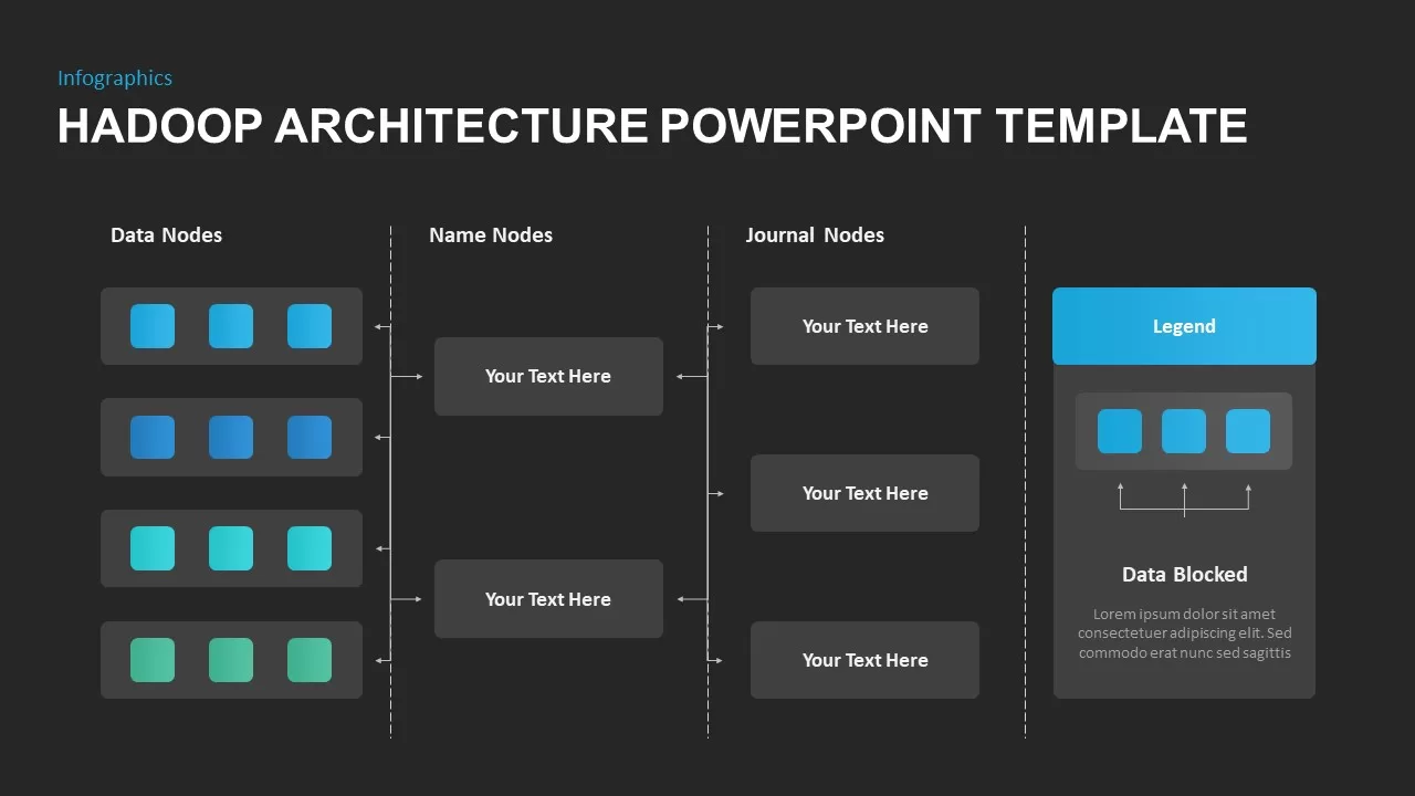 Hadoop Architecture PowerPoint Diagram