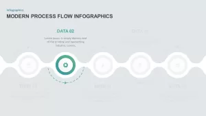 Modern process infographic diagram