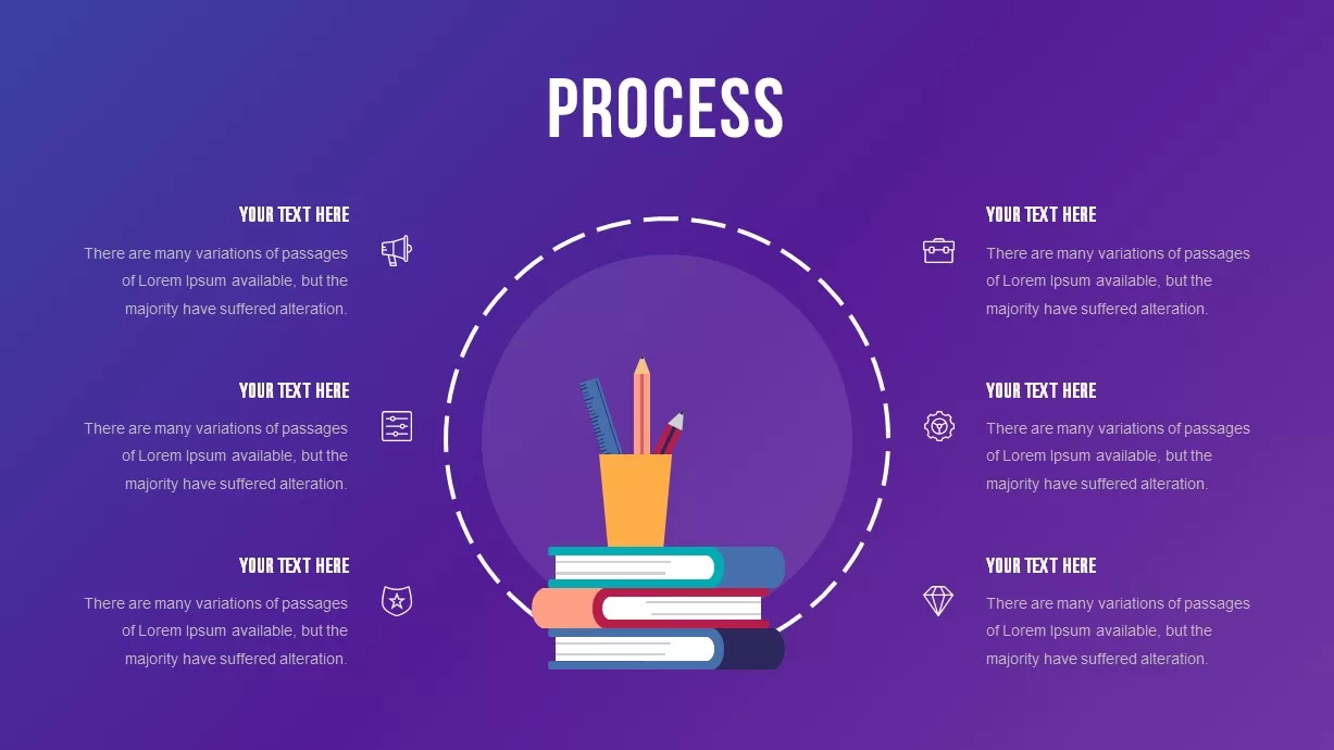 School Education Process PowerPoint Template