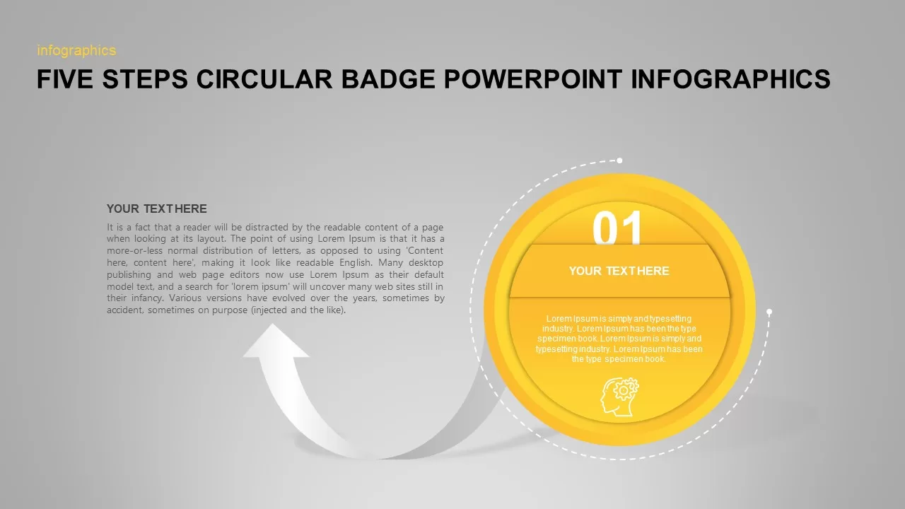 Circular Badge PowerPoint Infographics