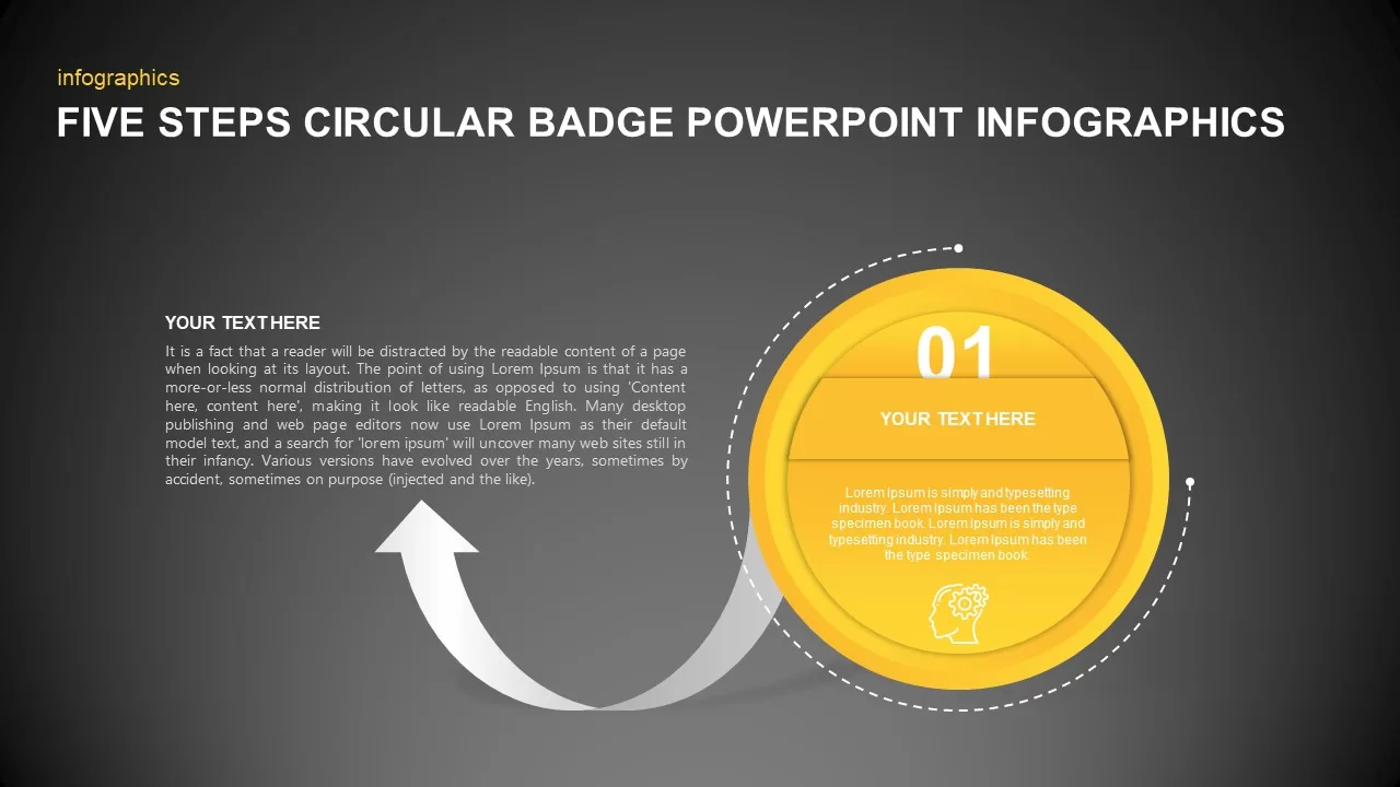 Circular Badge PowerPoint Infographics