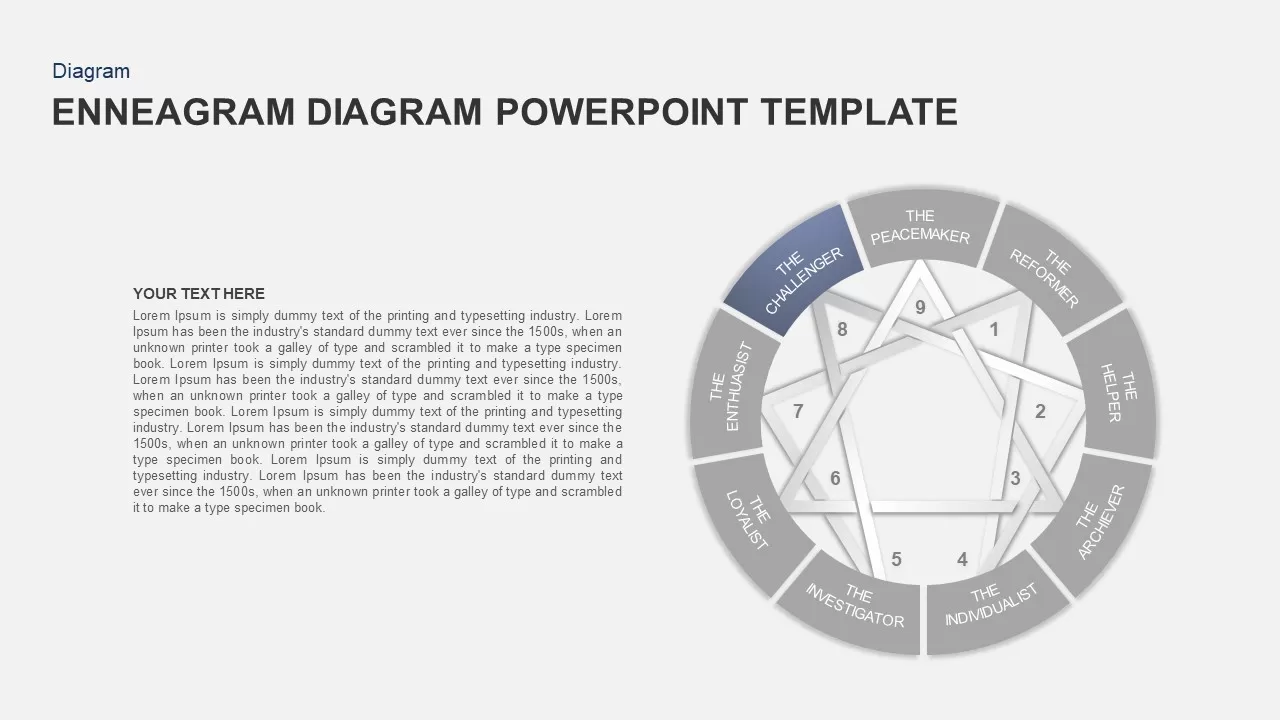 Enneagram Diagram PowerPoint Template