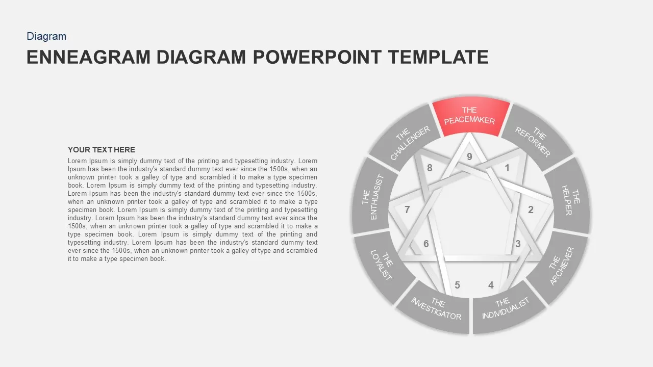 Enneagram Diagram PowerPoint Template