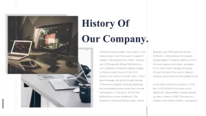 company history powerpoint template